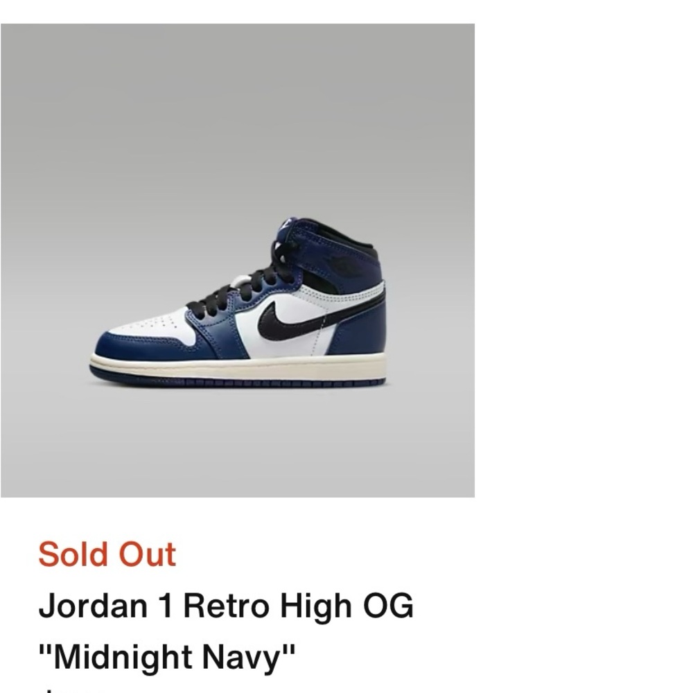 Jordan 1 Retro High OG Navy and White